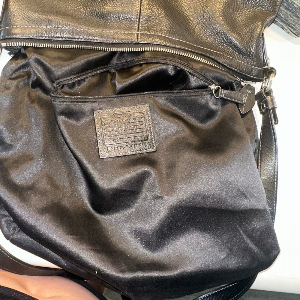 Vintage COACH Penelope Woman's Black Pebbled Genuine Leather - Picture 4 of 12